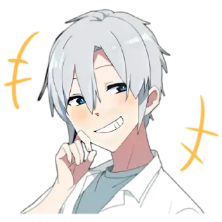 😏 emoji Ghost Boy | @AnimeMyCouple Telegram sticker 15 of 38