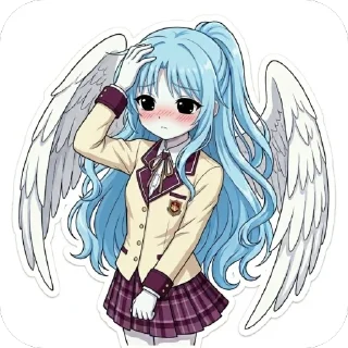 🫥 emoji Angel Telegram sticker 2 of 10