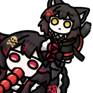 👩 emoji 猫妖夜瞳喵 @zhaxia_cn Telegram sticker 16 of 16