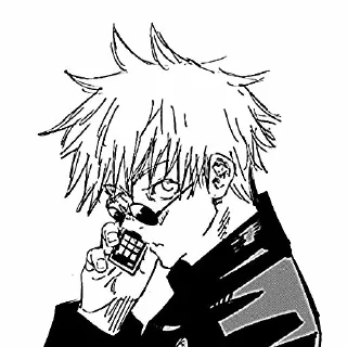 🤨 emoji ⋆ ꗃ 𖥻 gojo's manga ! ˓˓ 🐇﹆ Telegram sticker 16 of 21