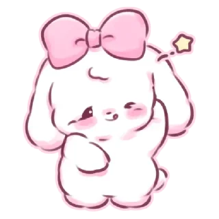 🐇 emoji 𖥻 ִ @chutespwie ▾ @bunniekooko ﹗֊  ꗃ   𓊔 Telegram sticker 8 of 41