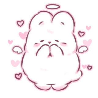 🐇 emoji 𖥻 ִ @chutespwie ▾ @bunniekooko ﹗֊  ꗃ   𓊔 Telegram sticker 14 of 41