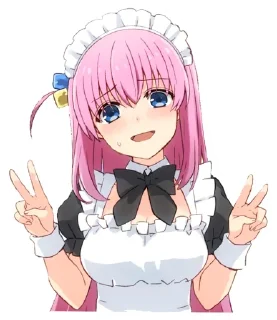 😍 emoji Bocchi-chan @Anak_kucing_stiker Telegram sticker 8 of 57