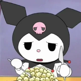 🖤 emoji kuromi 𓆩♡𓆪 @sorakasih Telegram sticker 22 of 35
