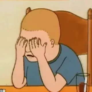 🤦‍♀️ emoji Bobby Hill Telegram sticker 12 of 51