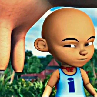 🧺 emoji ≛ meme upin & ipin @zrylly ≛ Telegram sticker 10 of 34