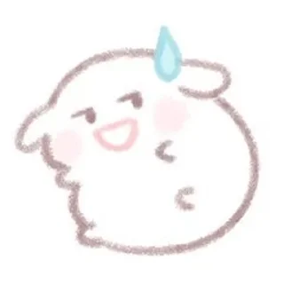 😅 emoji 可爱兔 Telegram sticker 10 of 52
