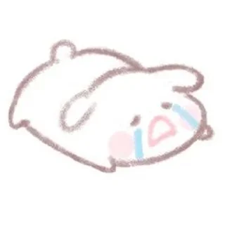 😭 emoji 可爱兔 Telegram sticker 18 of 52
