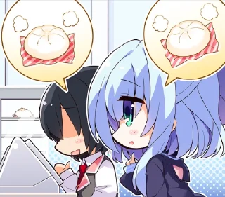 😍 emoji @listders 叭咕叭咕肉包小天使 Telegram sticker 21 of 23