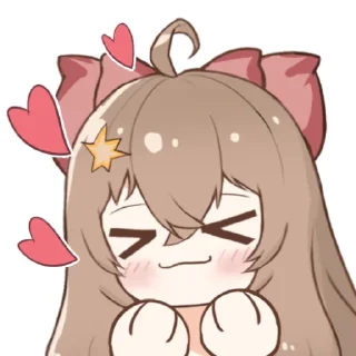 🥰 emoji 嘉然 by @sparanoid Telegram sticker 9 of 48