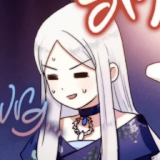 🗯 emoji 𒀭. @fckmne ฅ ࣪ ˖ @eunmillhan %!? Telegram sticker 22 of 85