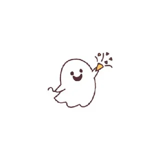 💡 emoji ⌕ ⎙ ͎ ᥴᥕᥙtιᥱ gh᥆᥉t ˖𓍢 @blueysticky Telegram sticker 13 of 22