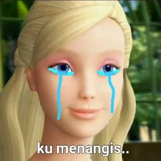 🥲 emoji Queen's barbie-animasi Telegram sticker 9 of 35
