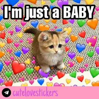 🥺 emoji Wholesome Love 💜 @cutelovestickers Telegram sticker 14 of 93