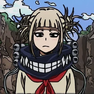🙂 emoji 🔥Himiko toga🔥 4 Ü 🐻BAM🐻 Telegram sticker 14 of 100