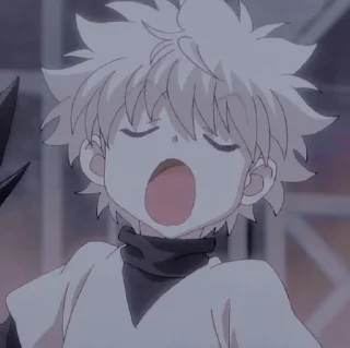 😫 emoji killua @wallgun Telegram sticker 9 of 43