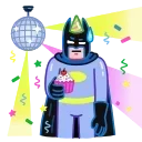 🥳 emoji Batman vs. Life crisis | [@iblame] Telegram sticker 17 of 35