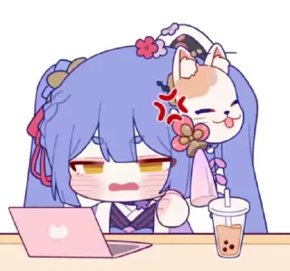 😡 emoji 阿梓从小就很可爱 Telegram sticker 4 of 20