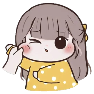 💭 emoji ❲ ⎙ @crmll06 ❳ Chᥙbbᥡ gιrᥣ 2 Telegram sticker 6 of 40