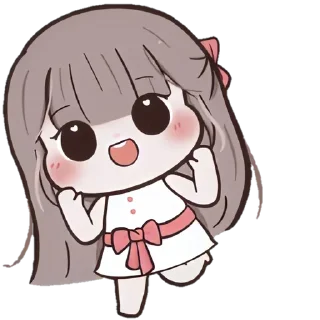 💭 emoji ❲ ⎙ @crmll06 ❳ Chᥙbbᥡ gιrᥣ 2 Telegram sticker 18 of 40