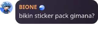 Sticker from bang bio ni boss
