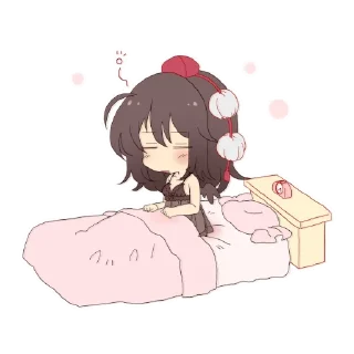 😴 emoji 射命丸文 Telegram sticker 2 of 49