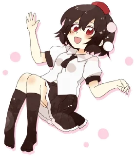 😘 emoji 射命丸文 Telegram sticker 18 of 49