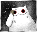 Gloomy Cat sticker preview 4
