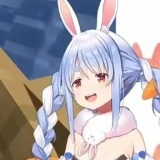 🐰 emoji Usada Pekora @VtuberSticker Telegram sticker 17 of 30