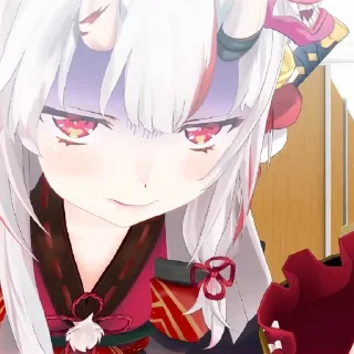 👿 emoji Nakiri Ayame @dwipaa11 Telegram sticker 5 of 64