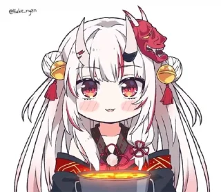 😍 emoji Nakiri Ayame @dwipaa11 Telegram sticker 23 of 64