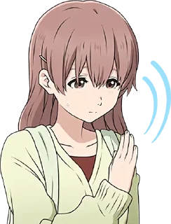 Sticker from koe no katachi @animestickerchannel