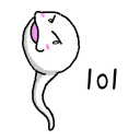 😆 emoji Tadpole (albino) @tikelku Telegram sticker 20 of 41