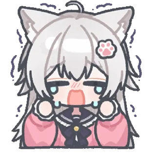 😭 emoji 桃源猫猫 @zhaxia_cn Telegram sticker 7 of 16
