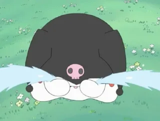 🦩 melody kuromi??!!!!!!, стікер Telegram 24 з 42