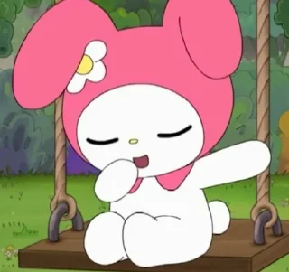 🦩 melody kuromi??!!!!!!, стікер Telegram 21 з 42