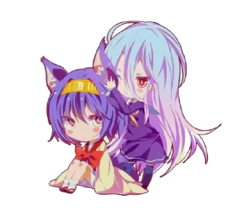 Sticker from No game No life @animestickerchannel