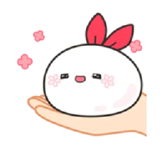 😍 emoji chick & bunny | @cutestickers4you Telegram sticker 16 of 20