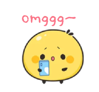 😮 emoji chick & bunny | @cutestickers4you Telegram sticker 11 of 20