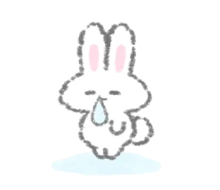 💭 The white bunny  @kmjae, стікер Telegram 23 з 39