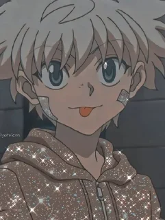 😜 emoji killua @wallgun Telegram sticker 4 of 43