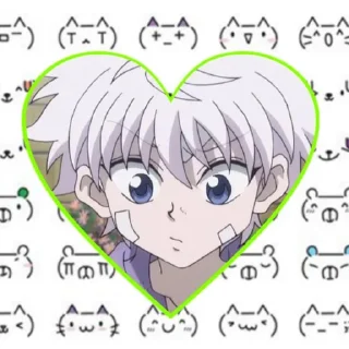 🤍 emoji killua @wallgun Telegram sticker 19 of 43