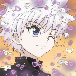 😉 emoji killua @wallgun Telegram sticker 15 of 43