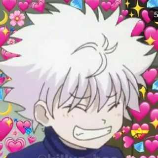 😬 emoji killua @wallgun Telegram sticker 22 of 43