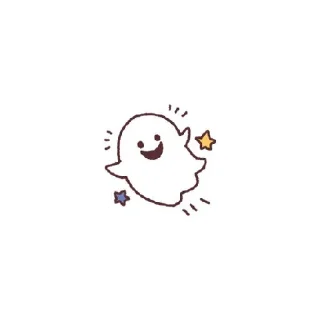 💡 emoji ⌕ ⎙ ͎ ᥴᥕᥙtιᥱ gh᥆᥉t ˖𓍢 @blueysticky Telegram sticker 17 of 22