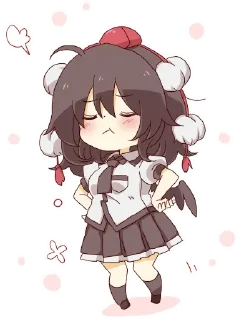 😠 emoji 射命丸文 Telegram sticker 12 of 49