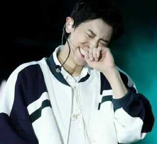 😂 emoji Chanyeol Laughs @editorsagaz Telegram sticker 9 of 22
