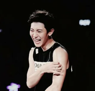 😂 emoji Chanyeol Laughs @editorsagaz Telegram sticker 12 of 22