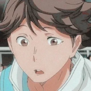 😳 emoji oikawa by ; @stikeranimeniebg Telegram sticker 20 of 21
