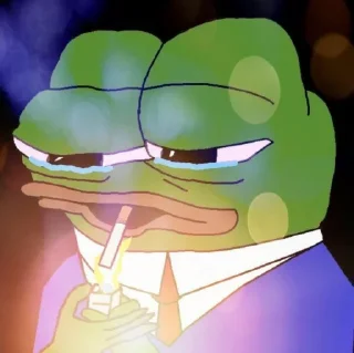 Sticker from pepe the frog